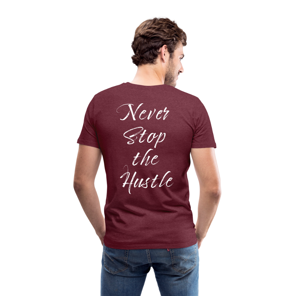 NEVER STOP I - Bordeauxrot meliert