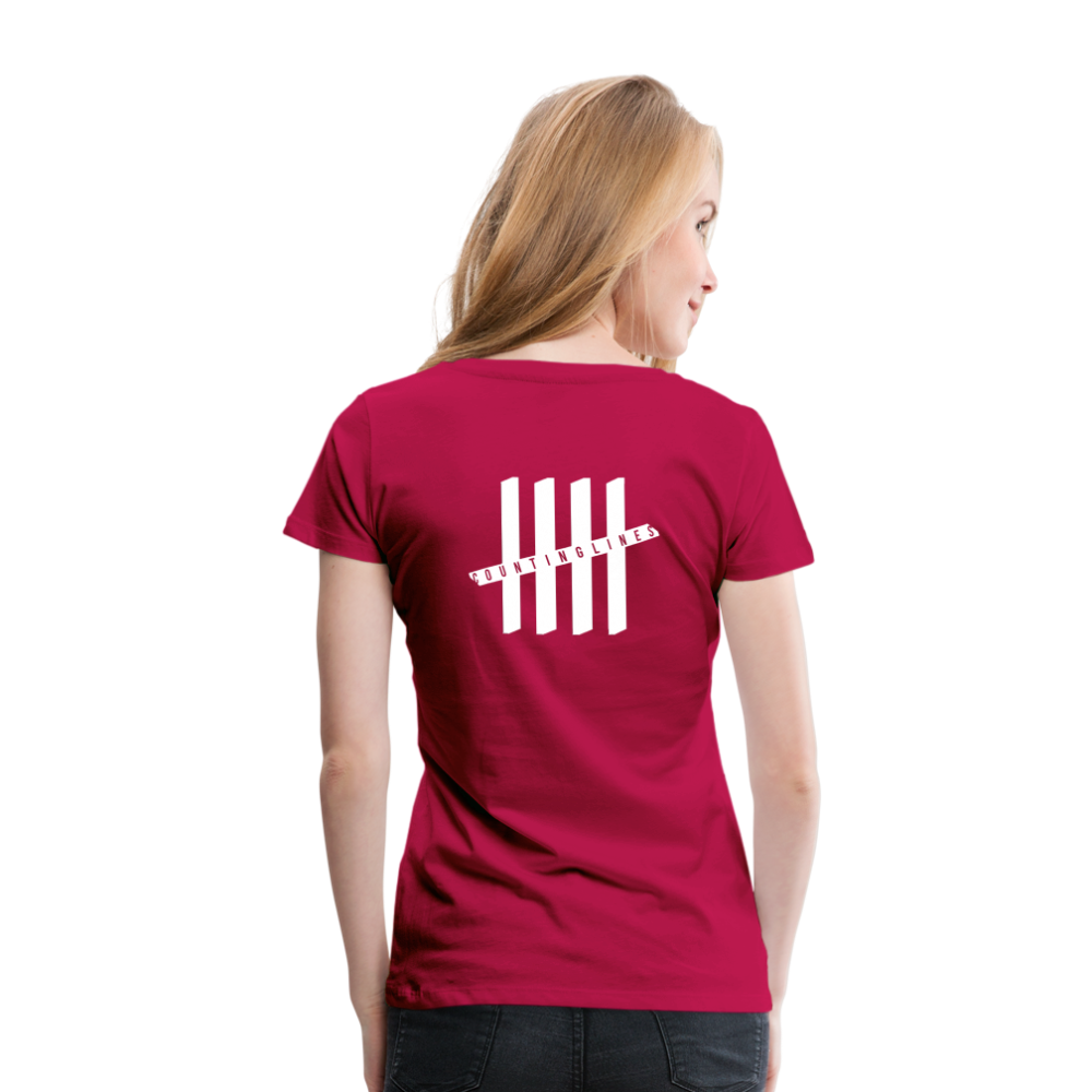 COUNTINGLINES Vertical - dark pink