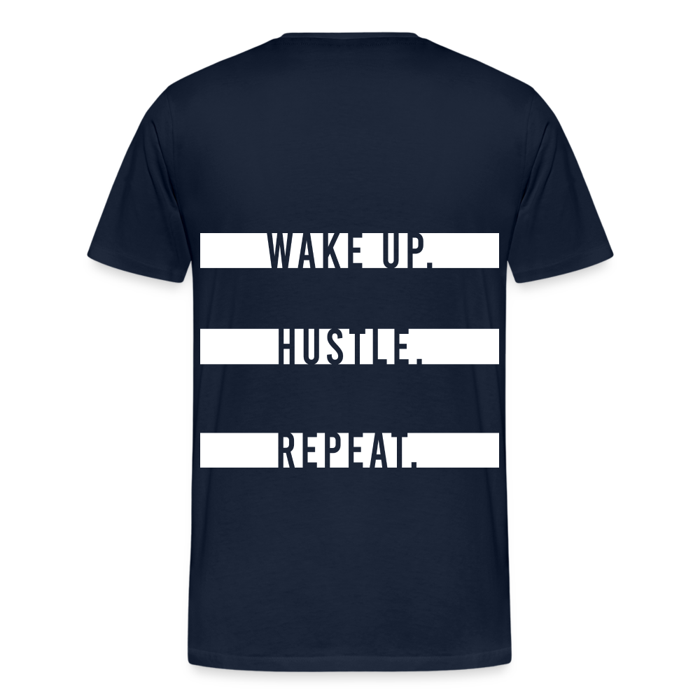 WAKE UP. HUSTLE. REPEAT. - Navy
