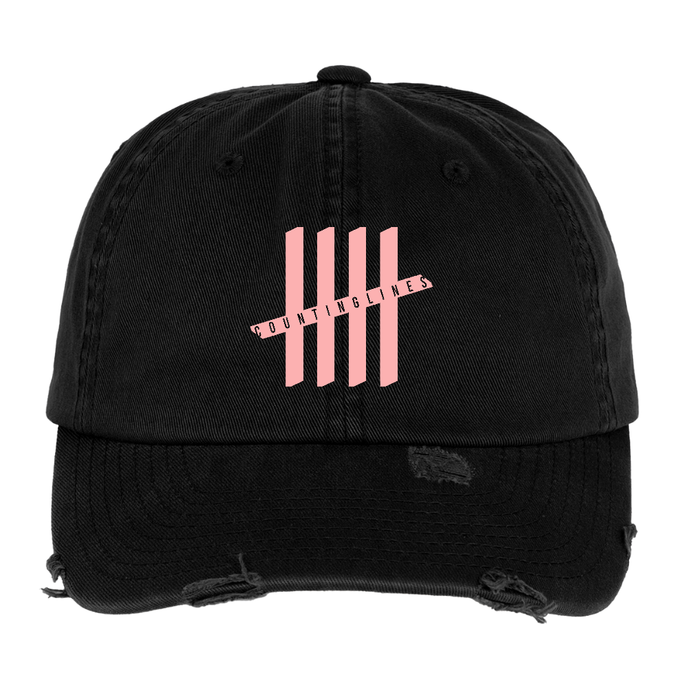 COUNTINGLINES Destroyed Cap - black