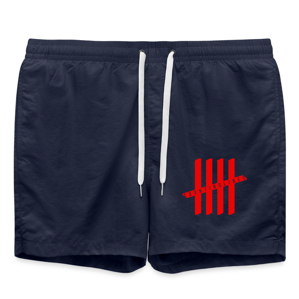 COUNTINGLINES Men Swim Trunks - french navy