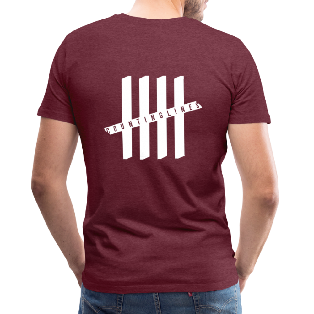 COUNTINGLINES Vertical - heather burgundy
