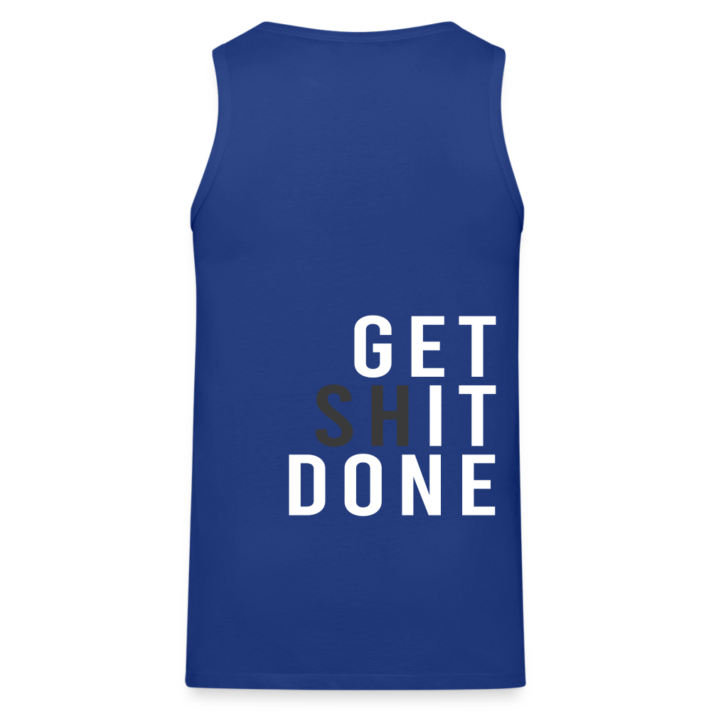 Tank Top - GET S*IT DONE - Königsblau