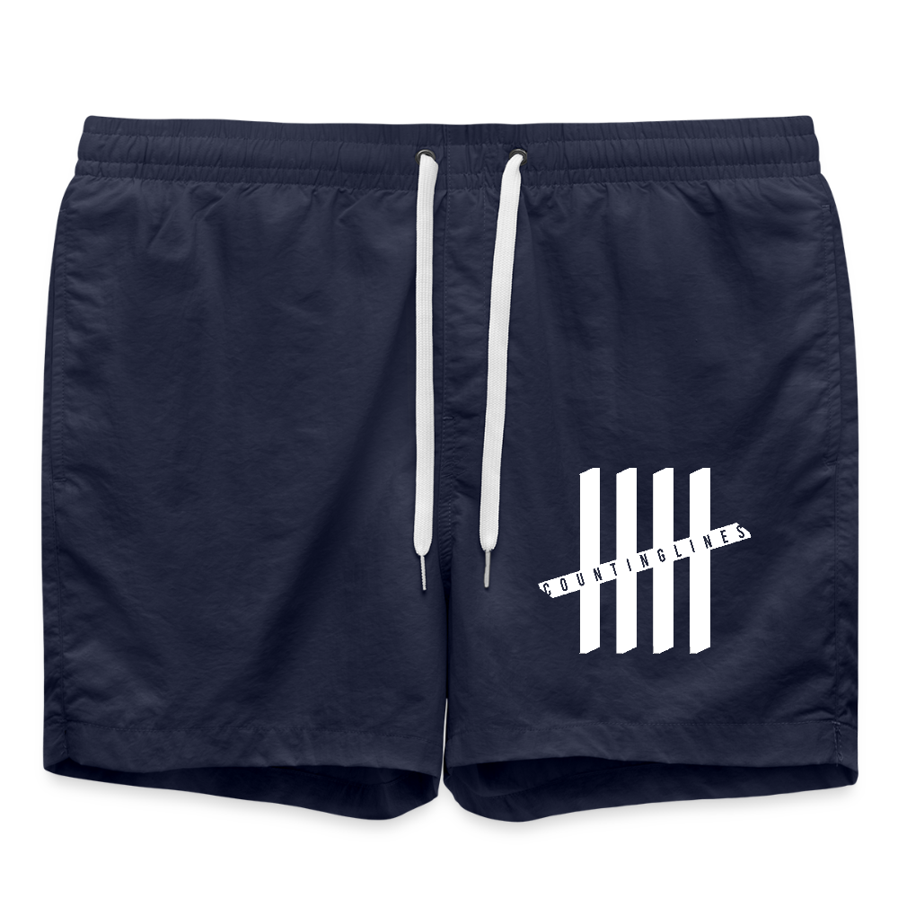 COUNTINGLINES Men Swim Trunks - french navy