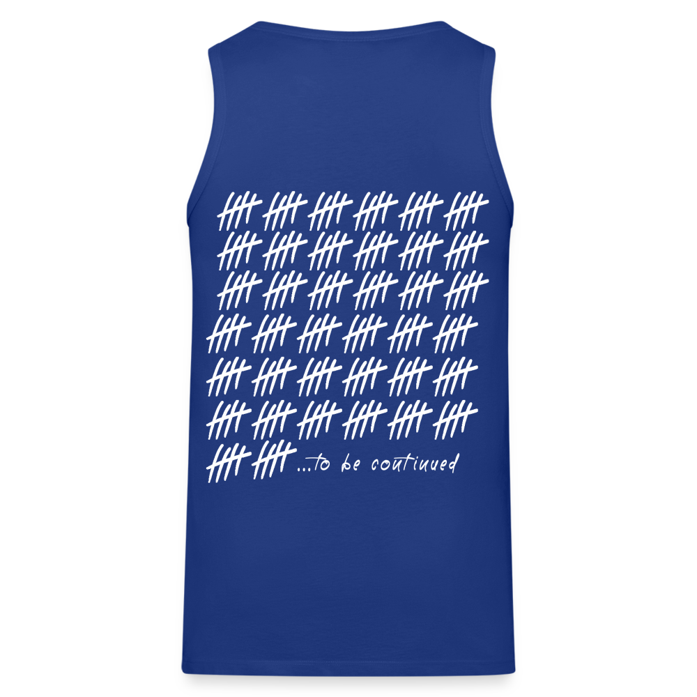 ...to be continued - royal blue