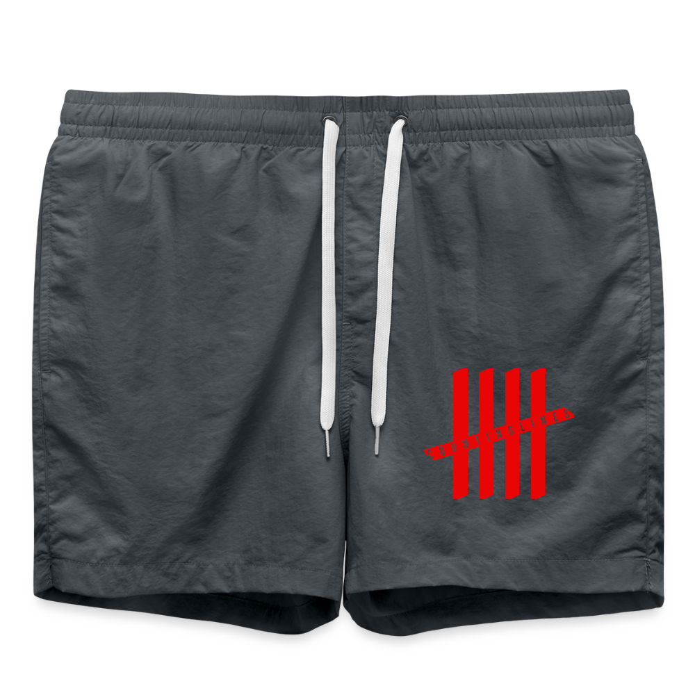 COUNTINGLINES Men Swim Trunks - anthracite