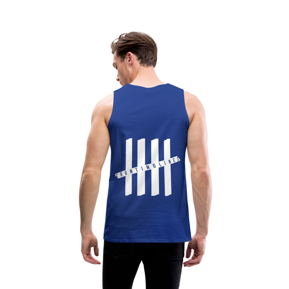 Tank Top - COUNTINGLINES Vertical - Königsblau