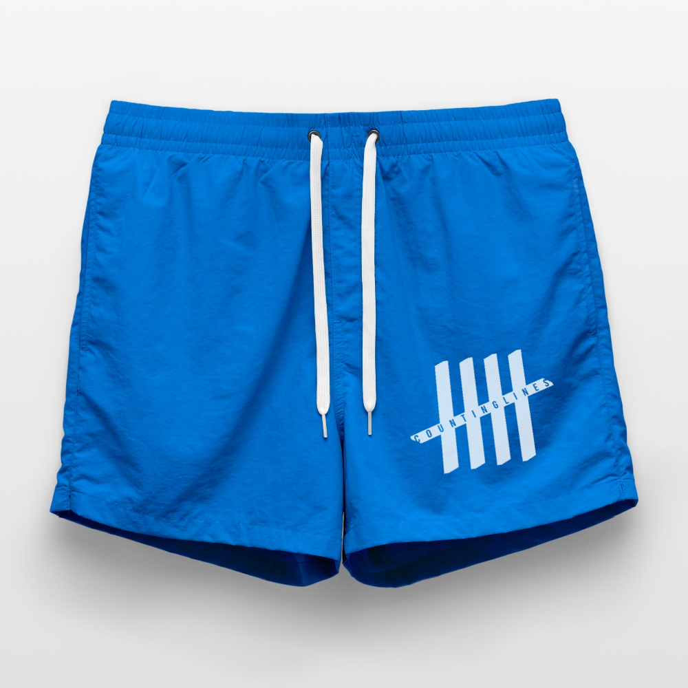 COUNTINGLINES Men Swim Trunks - cobalt blue