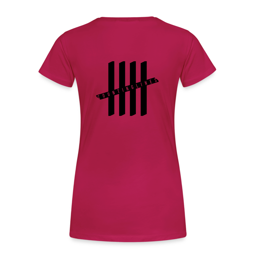 COUNTINGLINES Vertical - dark pink