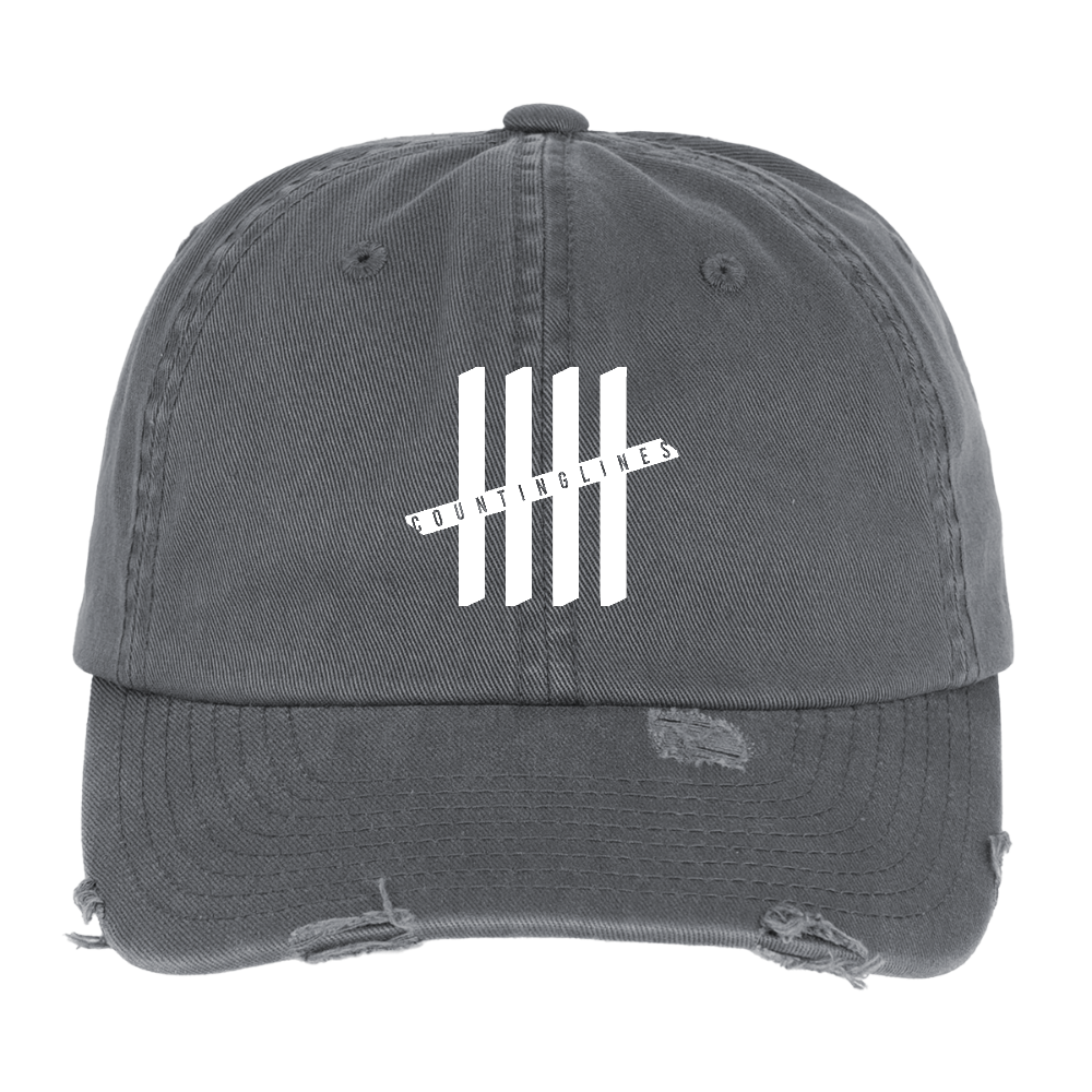 COUNTINGLINES Destroyed Cap - dark grey
