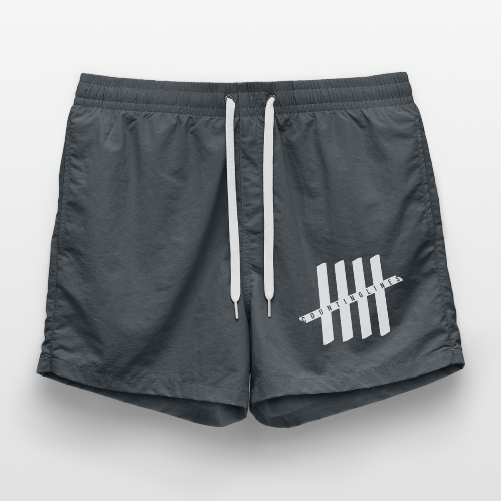 COUNTINGLINES Men Swim Trunks - anthracite