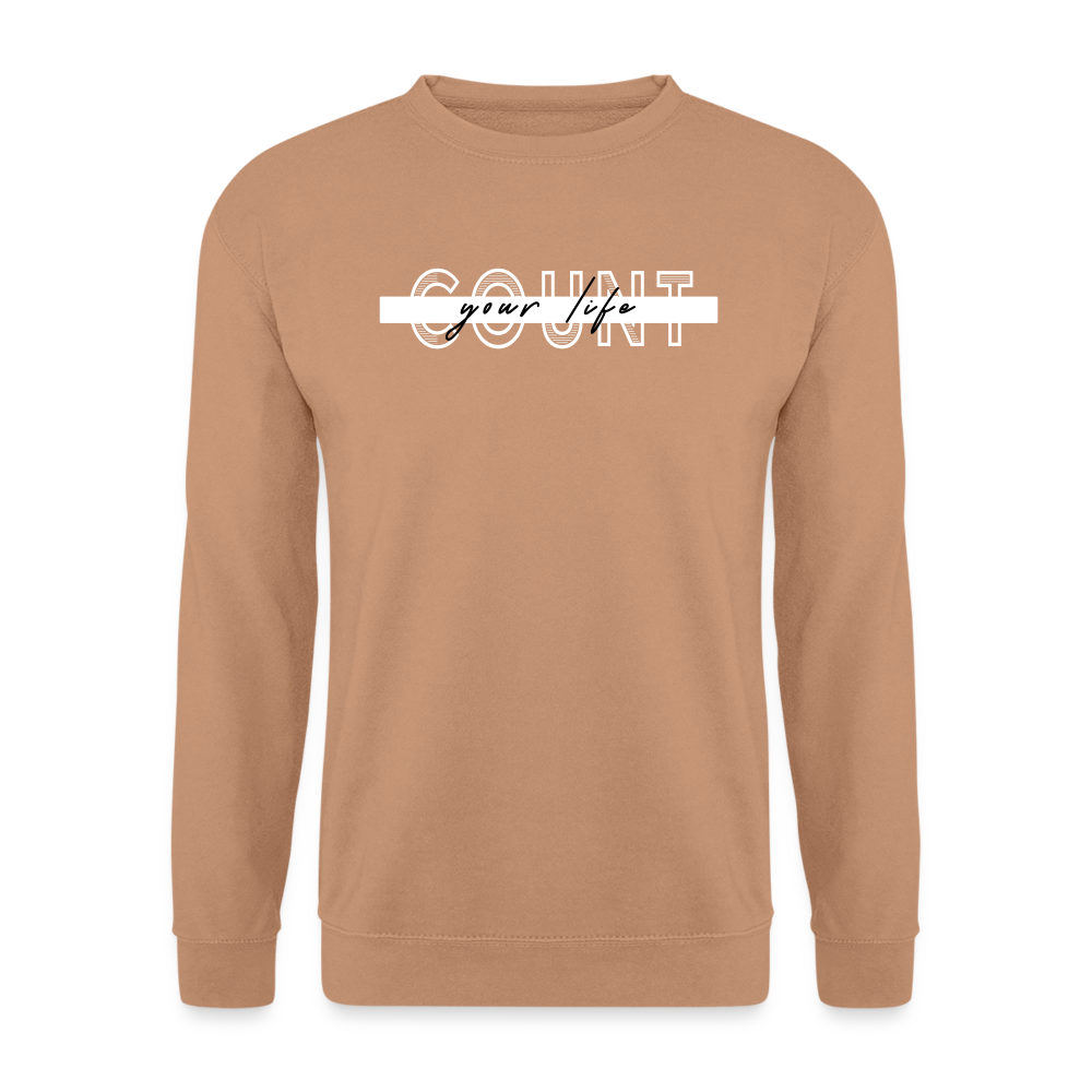 COUNT.YOUR.LIFE Sweatshirt - mocha