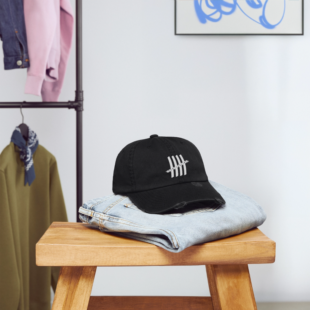 COUNTINGLINES Destroyed Cap - black