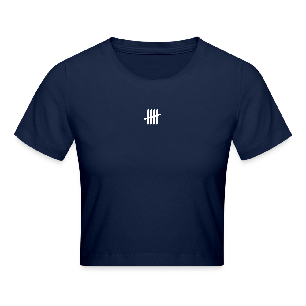Cropped LINES - light navy