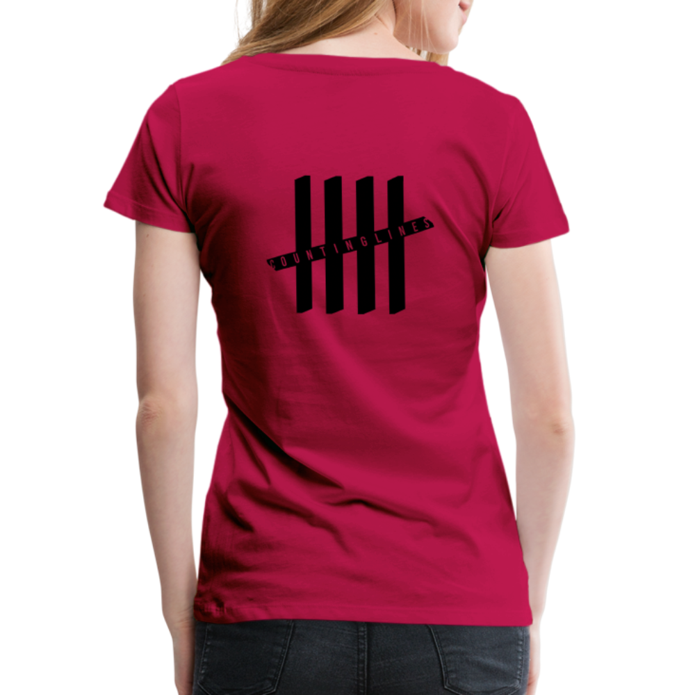 COUNTINGLINES Vertical - dark pink