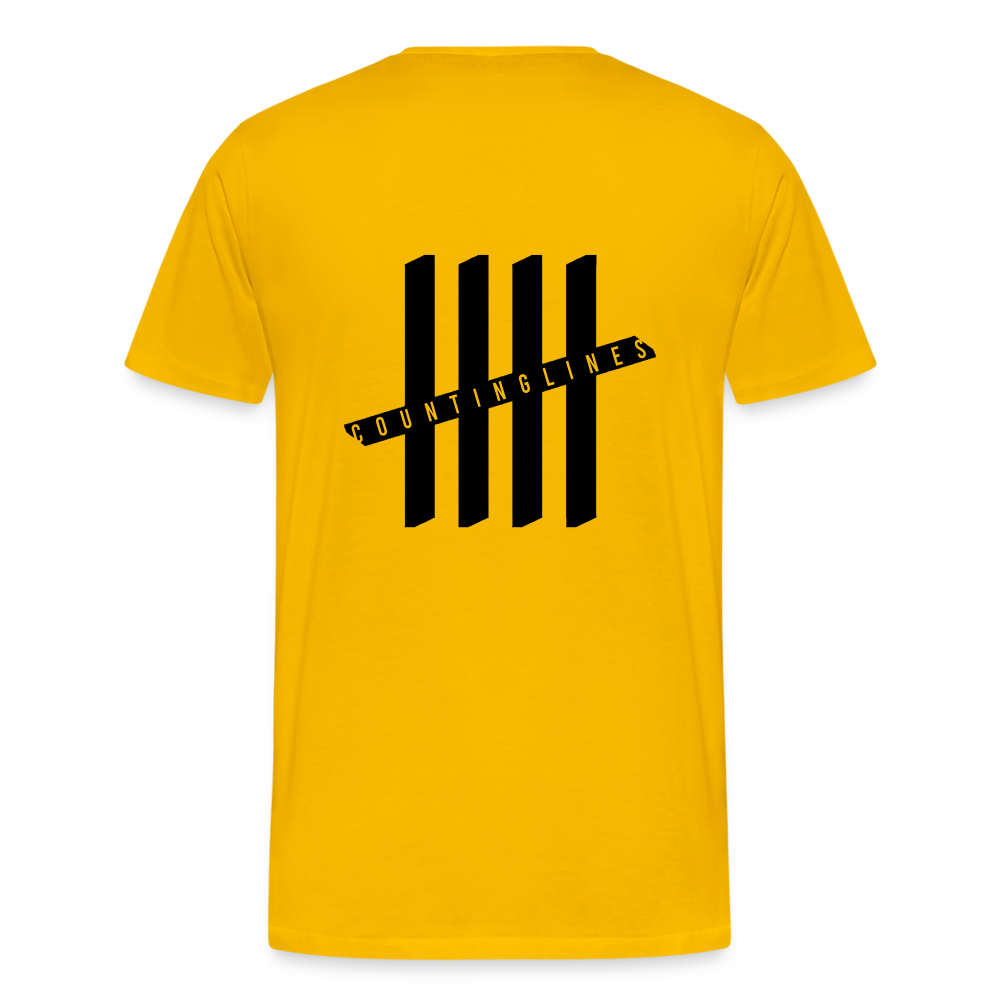 COUNTINGLINES Vertical - sun yellow