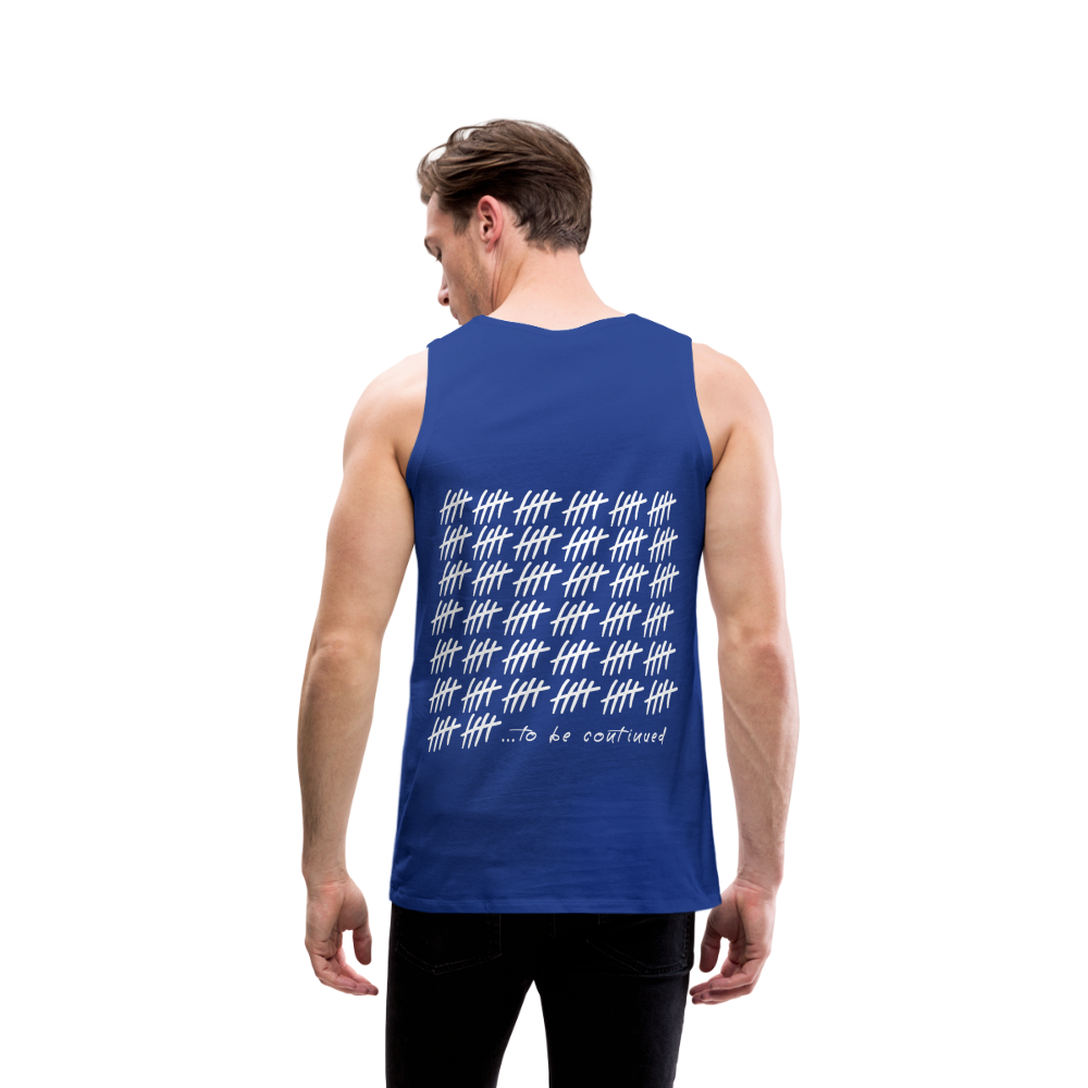 ...to be continued - royal blue