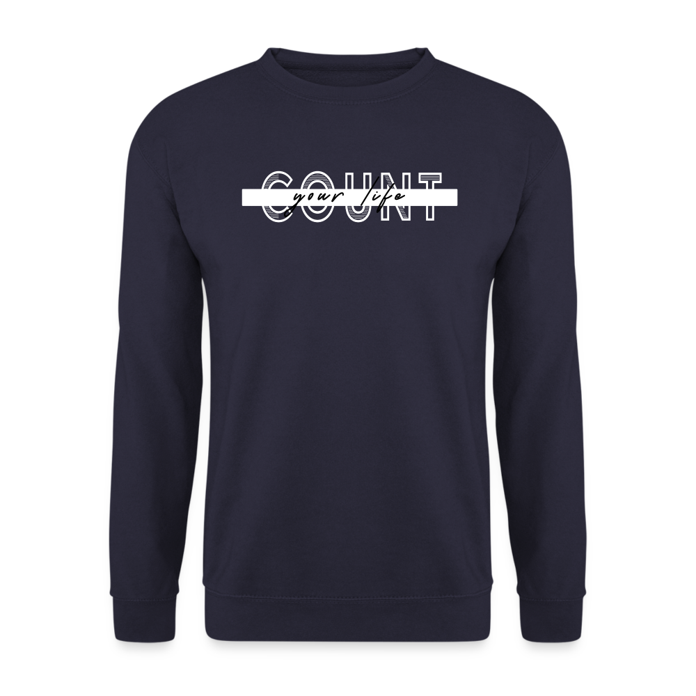 COUNT.YOUR.LIFE Sweatshirt - navy