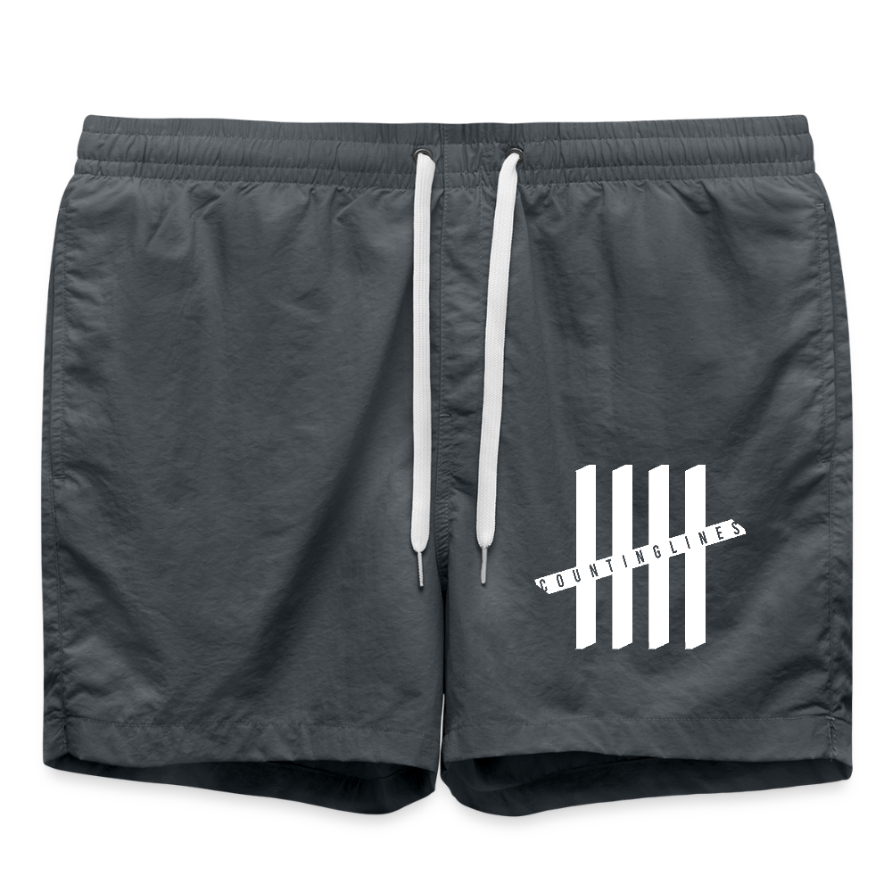 COUNTINGLINES Men Swim Trunks - anthracite