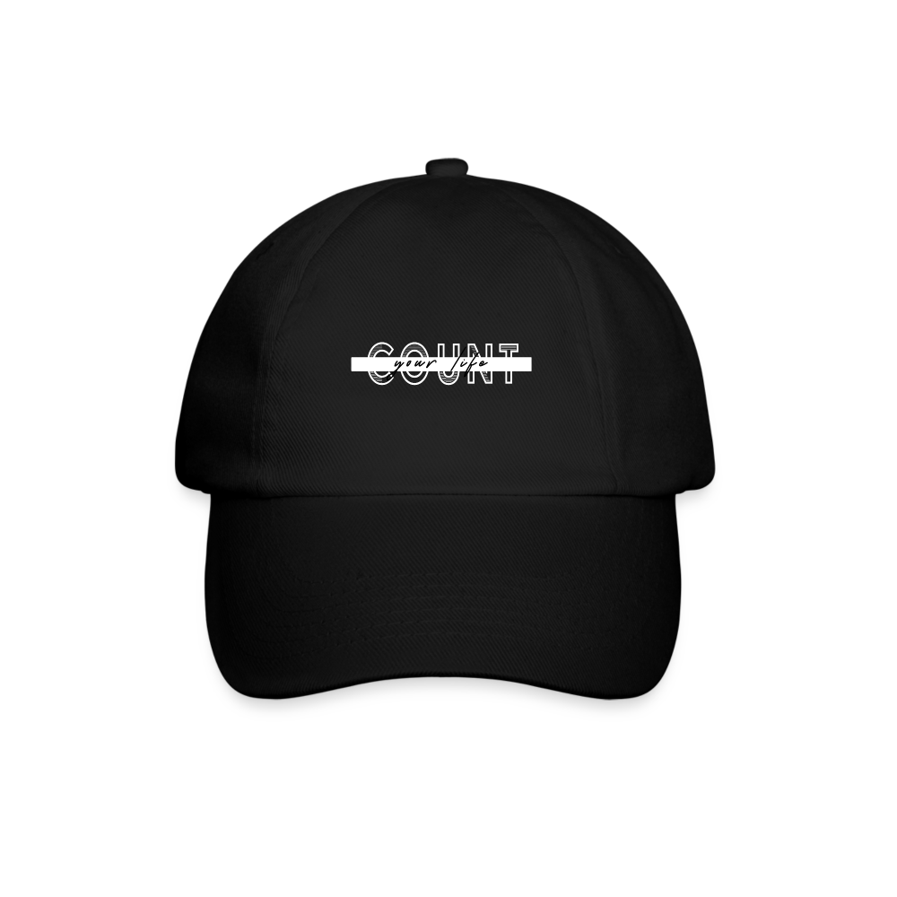 Baseball Cap - COUNT.YOUR.LIFE - black/black