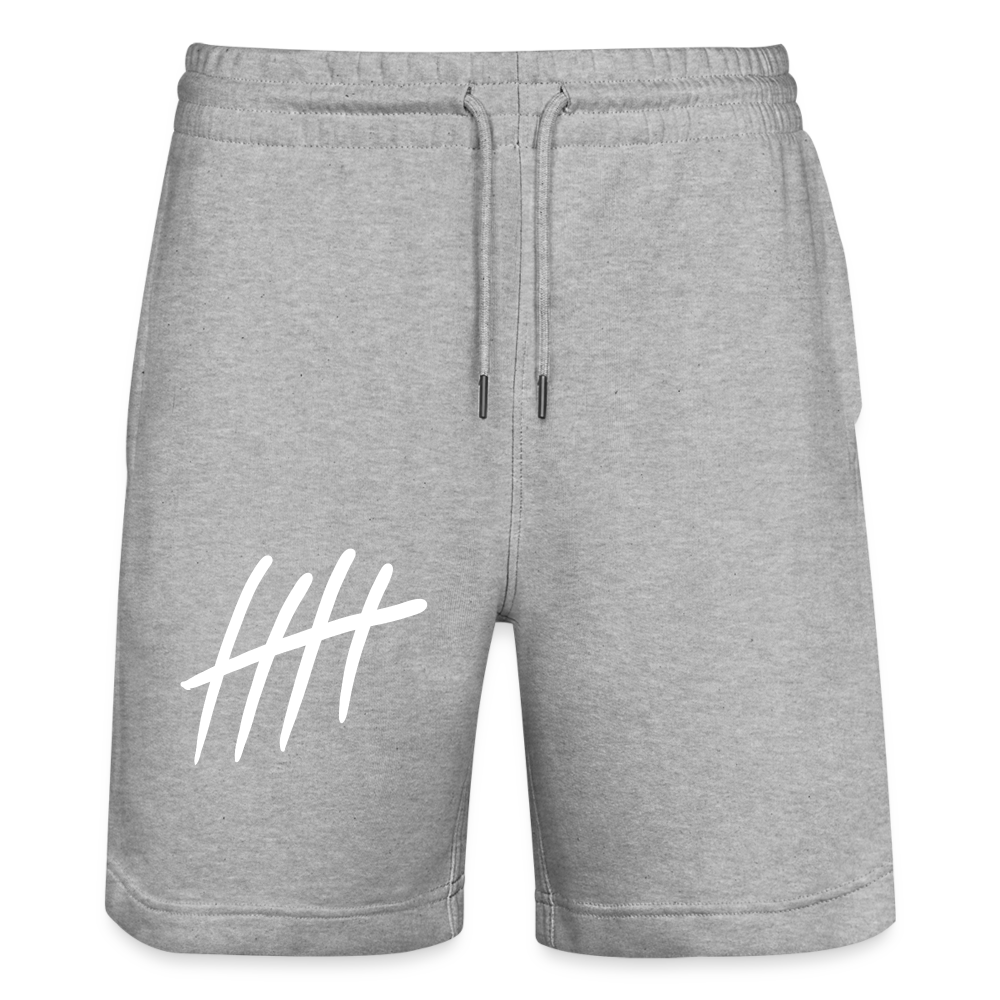 Organic Jogging Shorts - COUNTINGLINES - heather grey