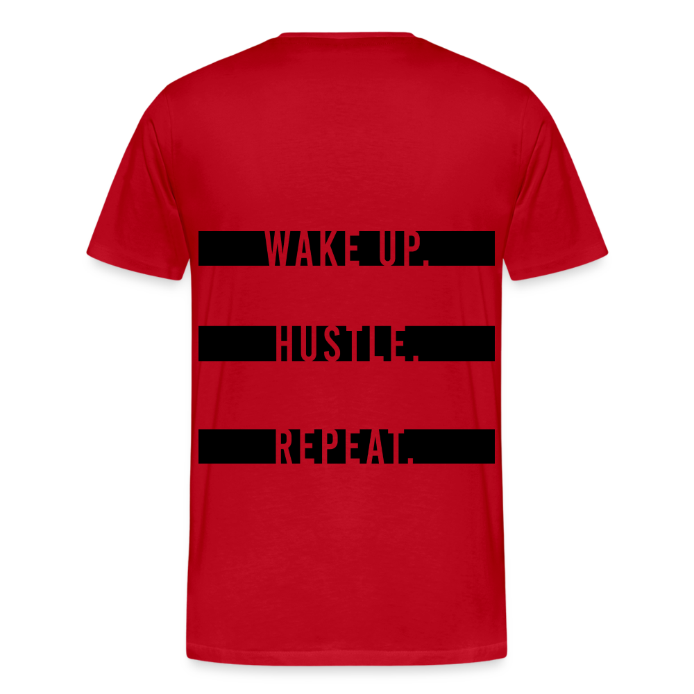 WAKE UP. HUSTLE. REAPEAT. - red