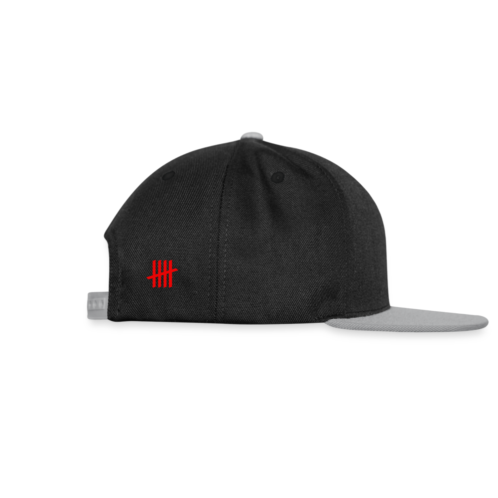 Snapback Cap - COUNT.YOUR.LIFE - Schwarz/Grau