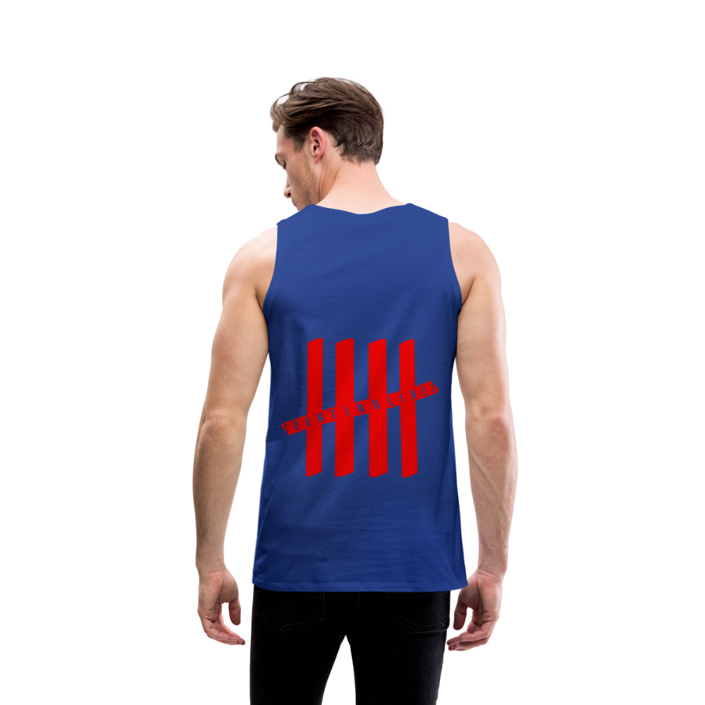 Tank Top - COUNTINGLINES Vertical - Königsblau