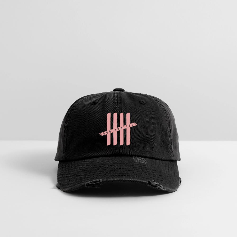 COUNTINGLINES Destroyed Cap - black