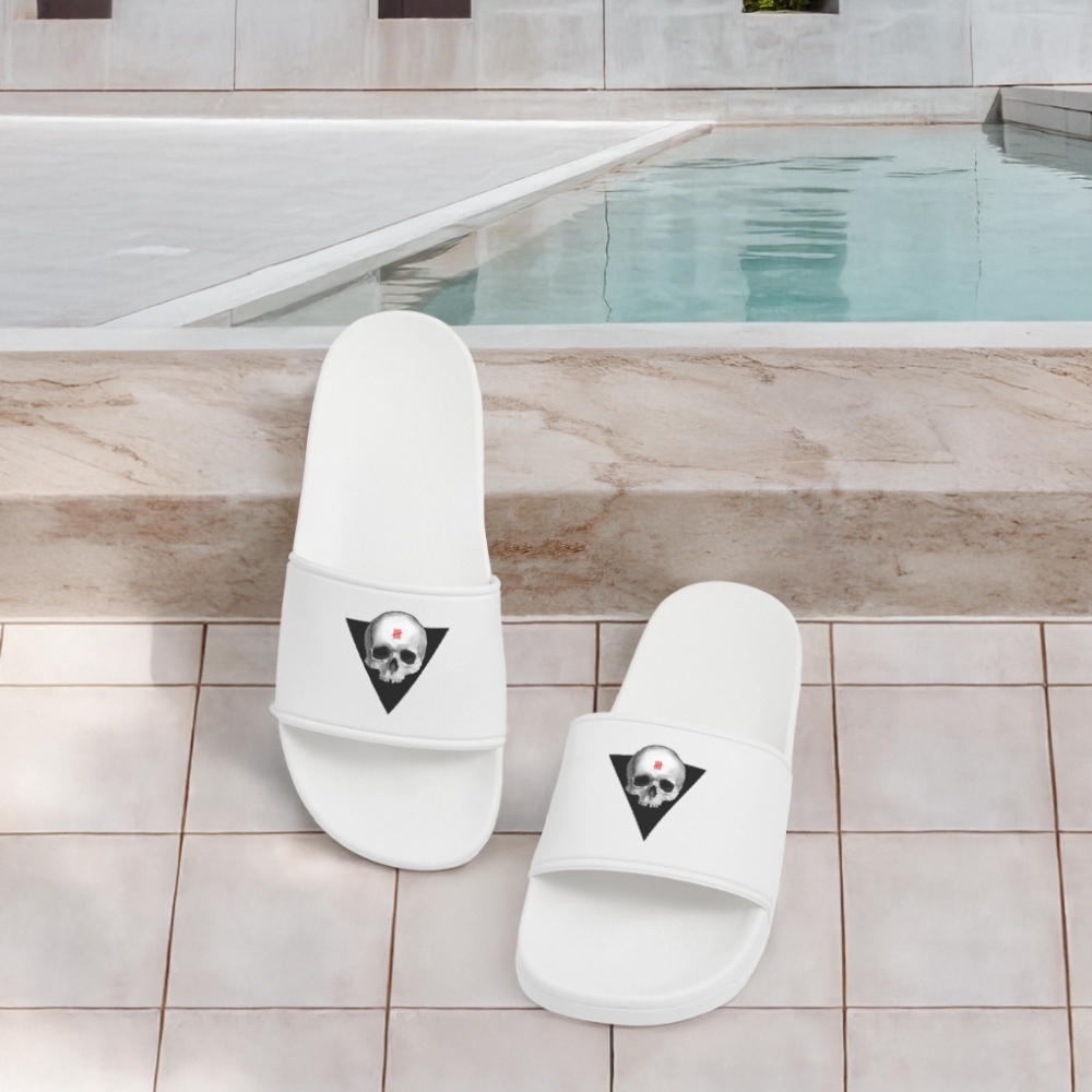 SKULL Men Sliders - white