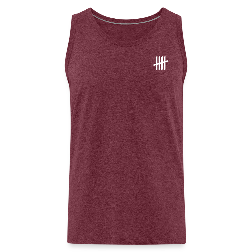 Tank Top - GET S*IT DONE - Bordeauxrot meliert