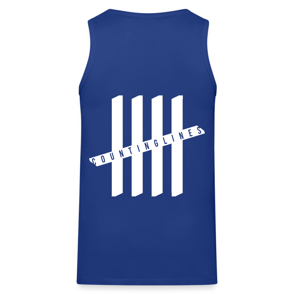 Tank Top - COUNTINGLINES Vertical - Königsblau