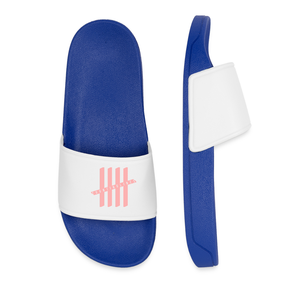 COUNTINGLINES Women Sliders - royal blue