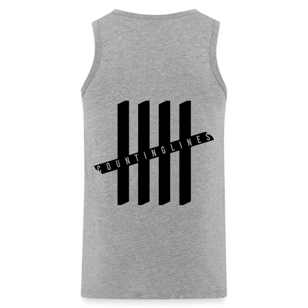 Tank Top - COUNTINGLINES Vertical - Grau meliert