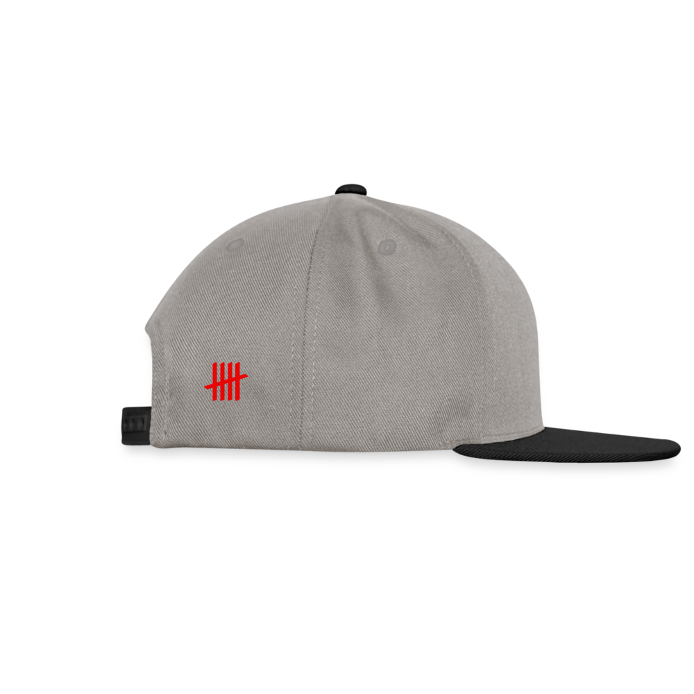 Snapback Cap - COUNT.YOUR.LIFE - Graphit/Schwarz