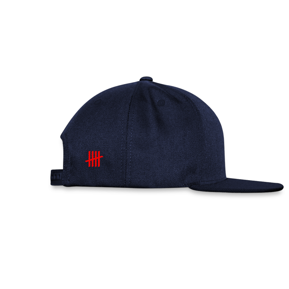 Snapback Cap - COUNT.YOUR.LIFE - Navy/Navy