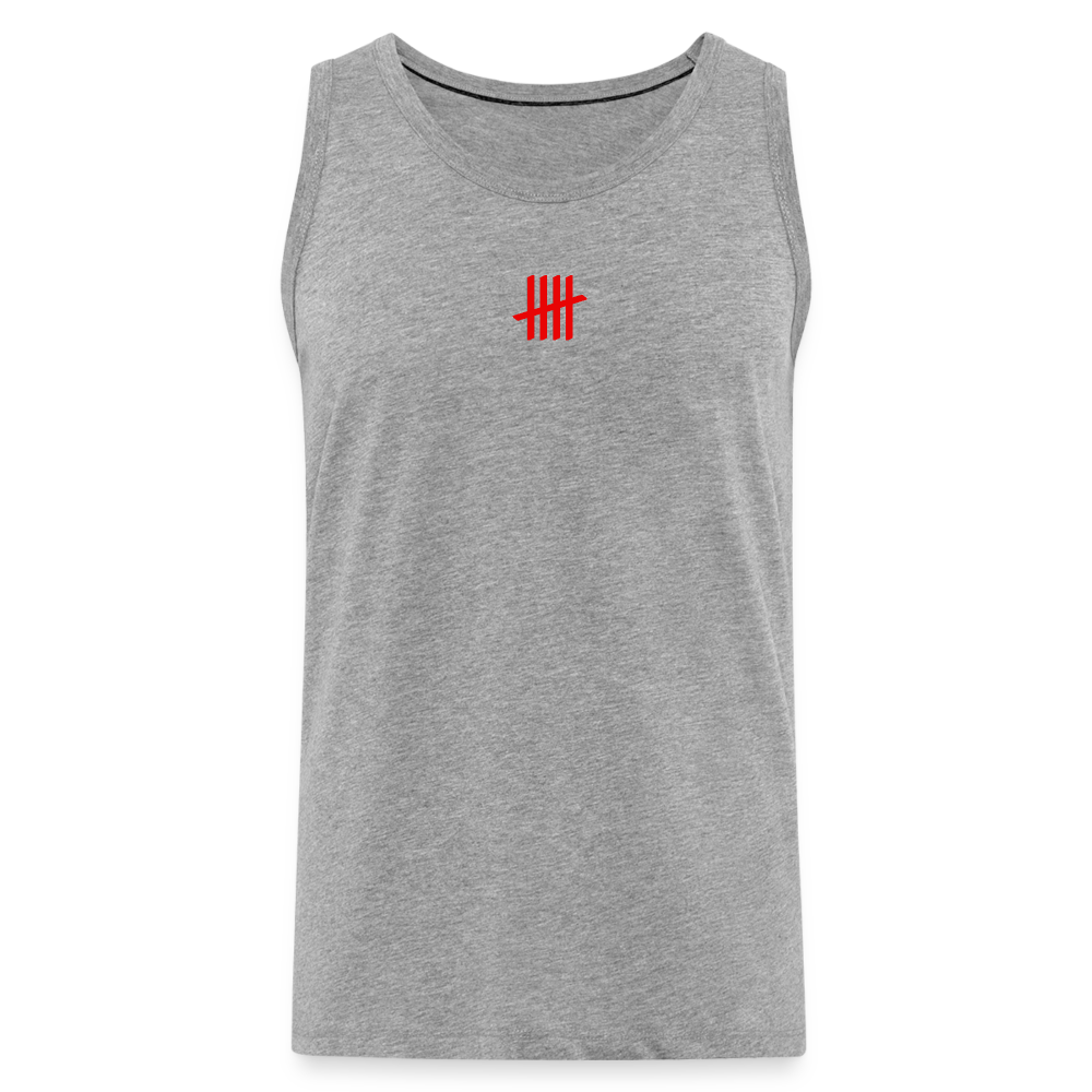 Tank Top - COUNTINGLINES Vertical - Grau meliert