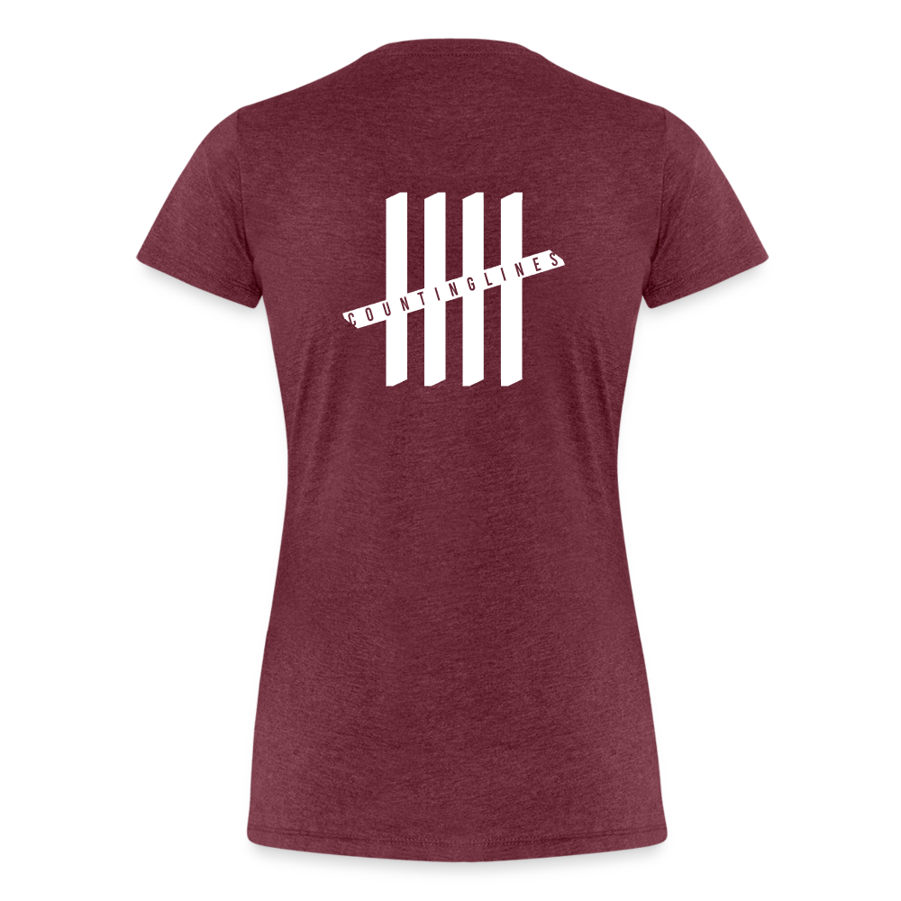 COUNTINGLINES Vertical - heather burgundy