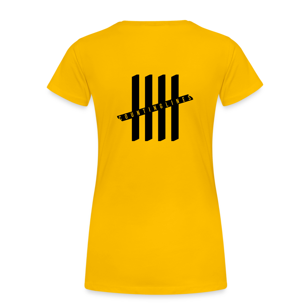 COUNTINGLINES Vertical - sun yellow