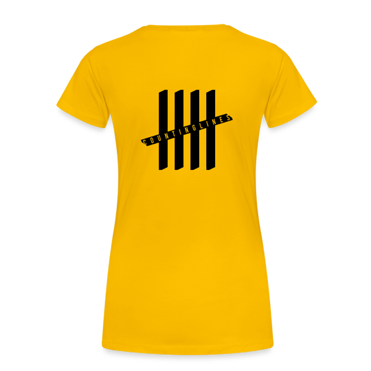 COUNTINGLINES Vertical - sun yellow