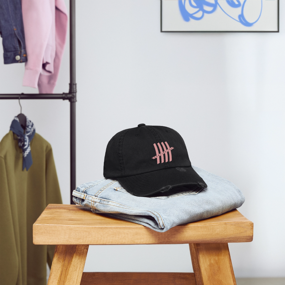 COUNTINGLINES Destroyed Cap - black