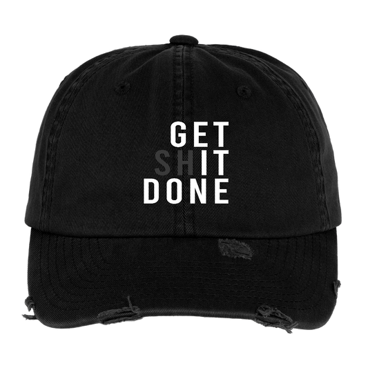 GETITDONE Destroyed Cap - black