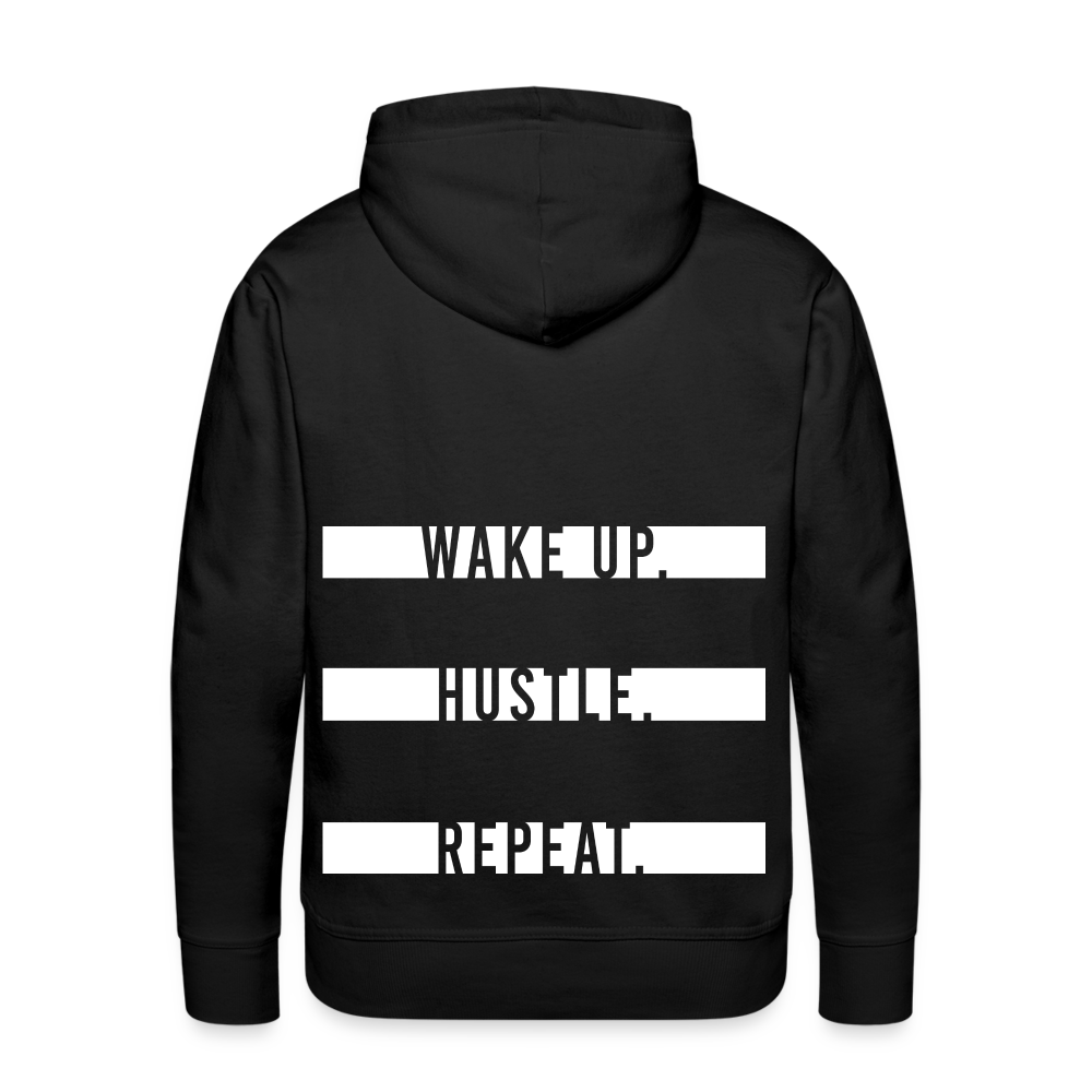 WAKE UP. HUSTLE. REPEAT. - Schwarz