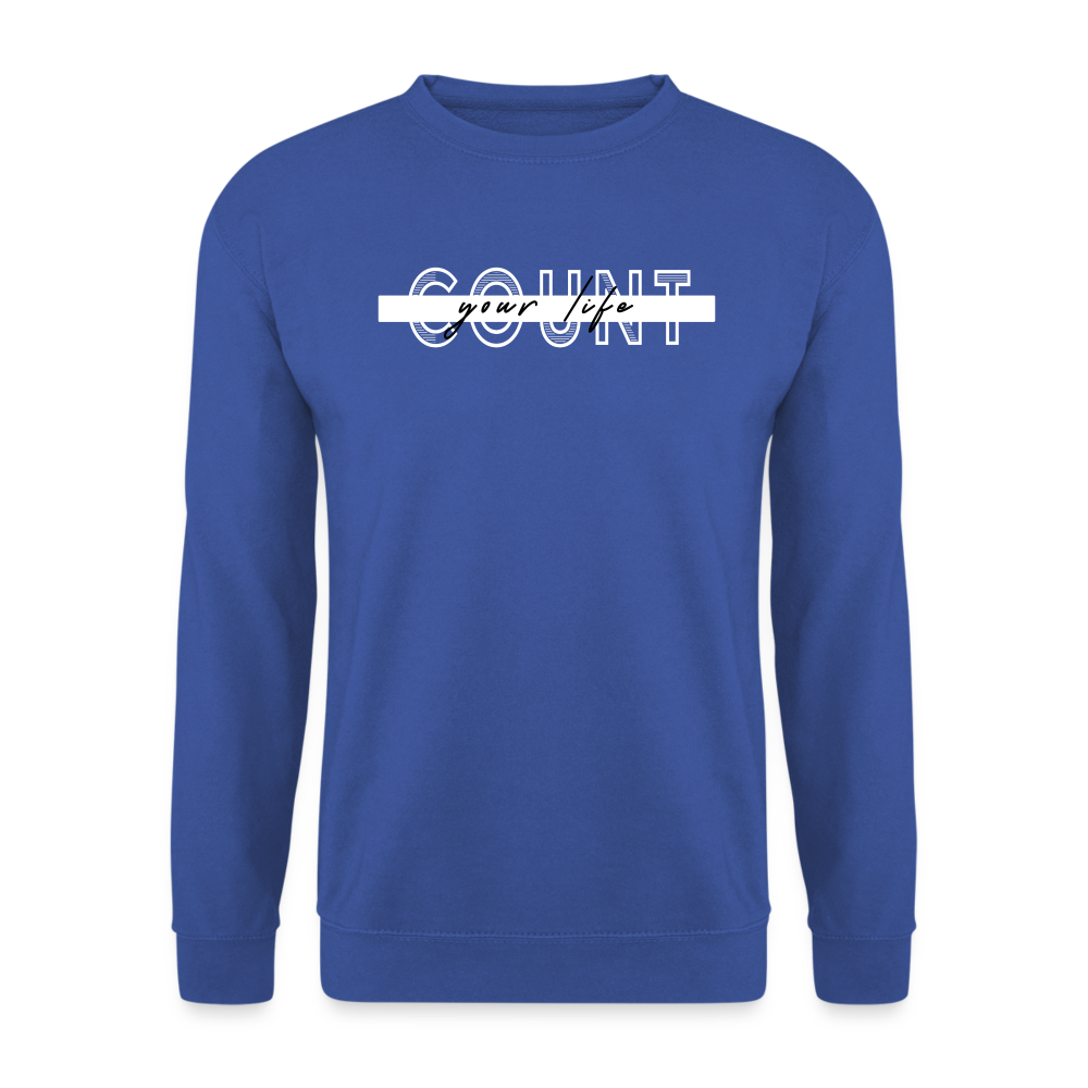COUNT.YOUR.LIFE Sweatshirt - royal blue