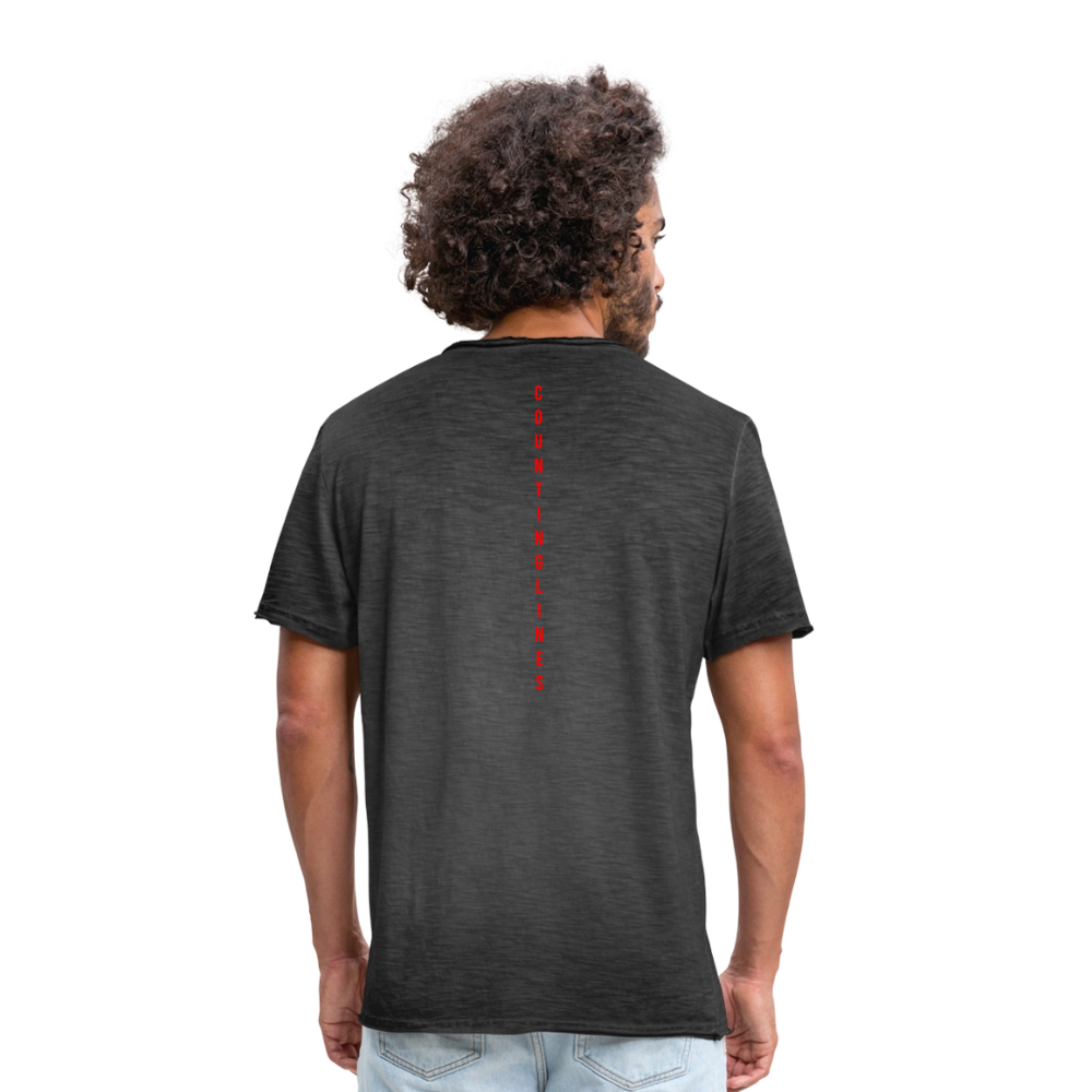 COUNTINGLINES Vintage T-Shirt - washed black