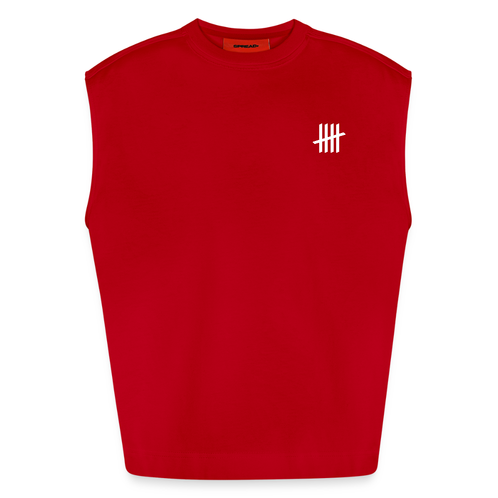 Oversized Organic Tank - COUNTINGLINES - red