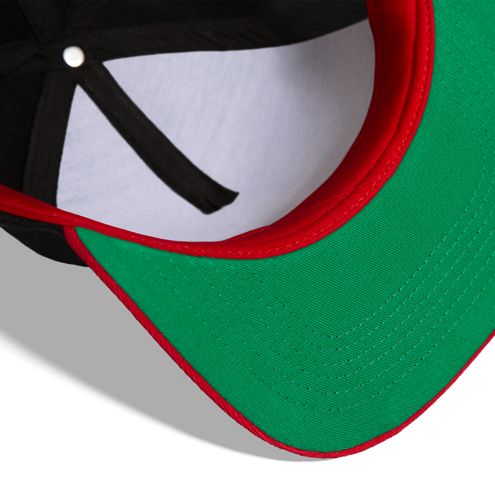Snapback Cap - COUNT.YOUR.LIFE - Schwarz/Rot