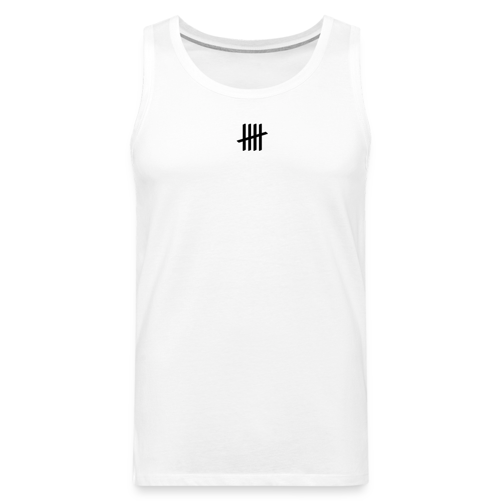 Tank Top - COUNTINGLINES Vertical - Weiß