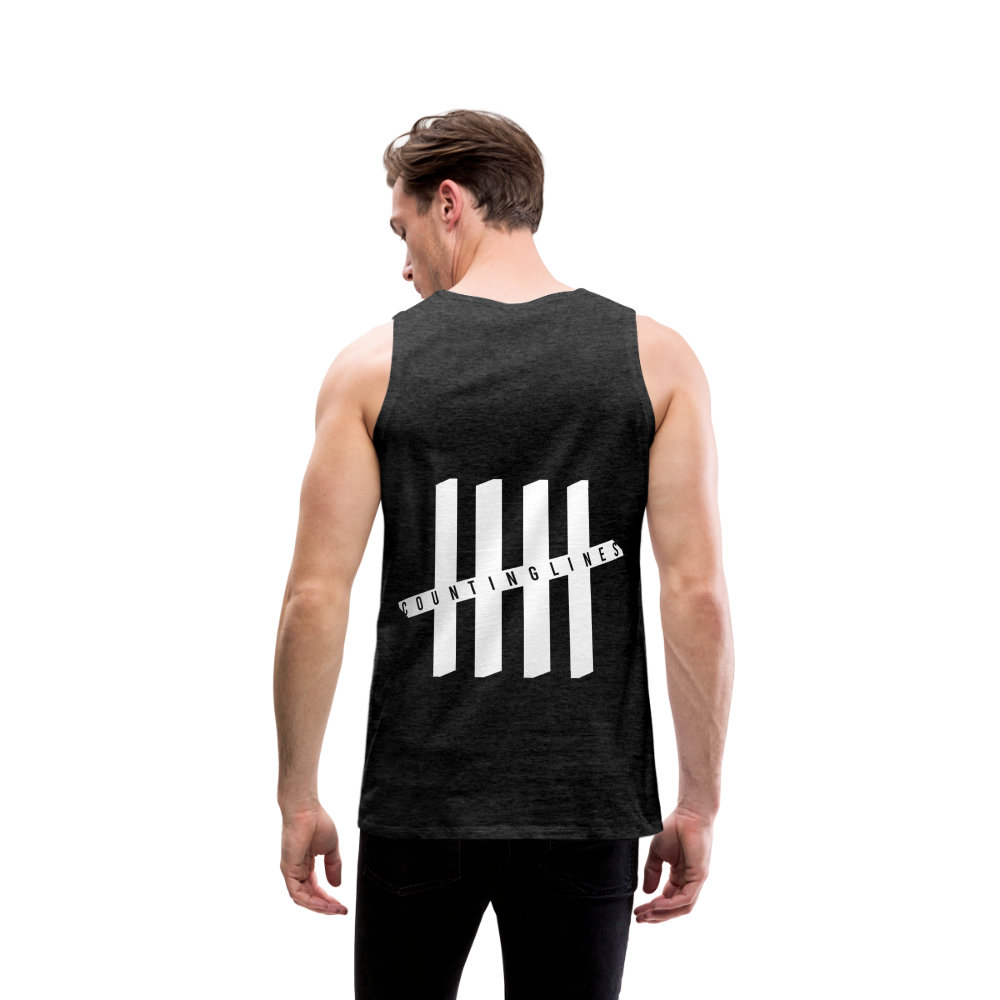 Tank Top - COUNTINGLINES Vertical - Anthrazit