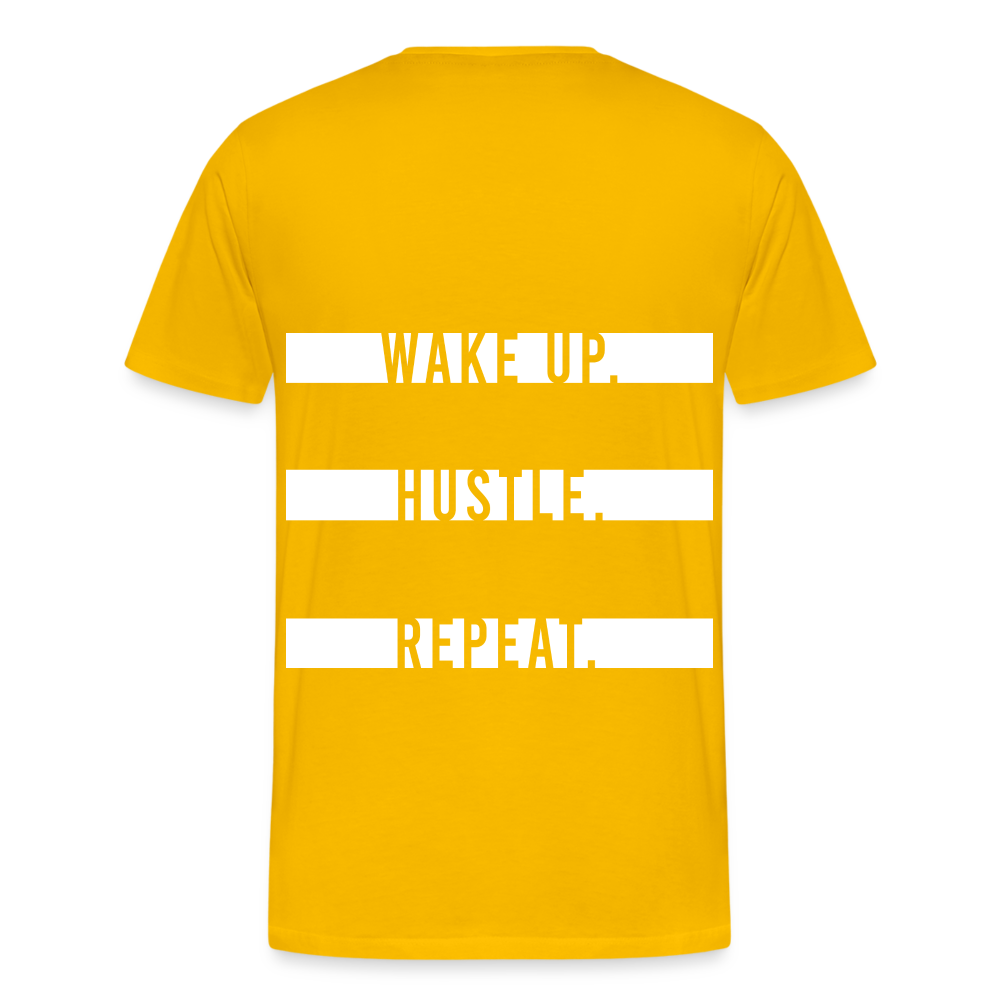 WAKE UP. HUSTLE. REPEAT. - Sonnengelb
